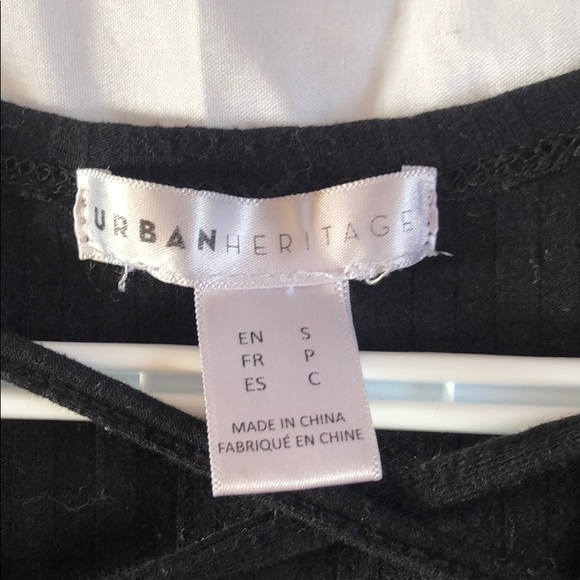 Urban Heritage Black Strappy Bodysuit - Picture 3 of 4